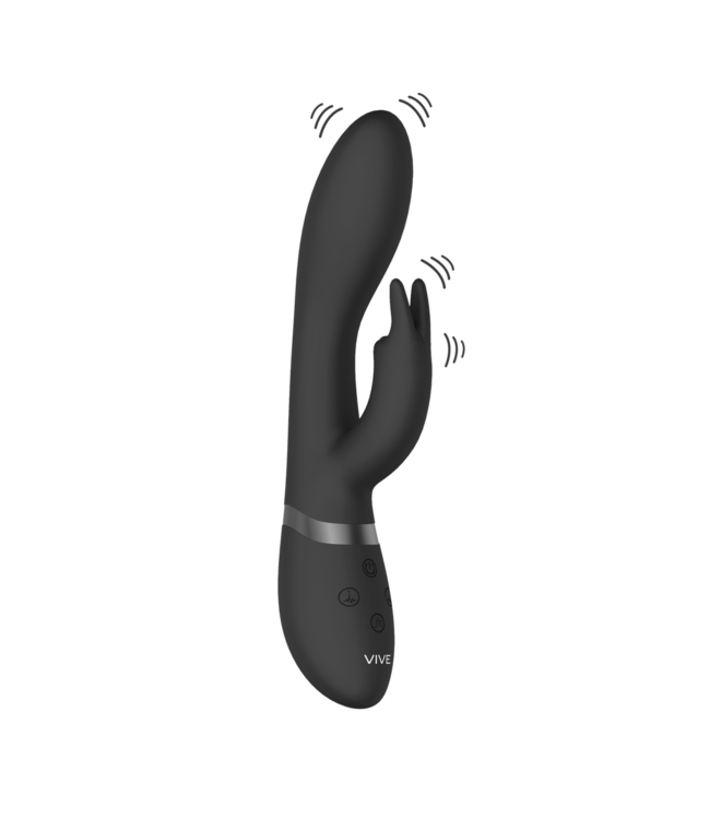 Vive VIVE G-Spot Dual Motor Silicone Rabbit Vibrator Met 20 Modi En Oplaadfunctie