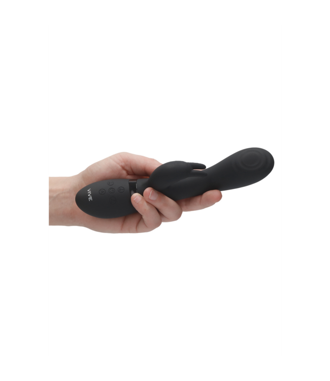 Vive Vive Trinity G-Spot Rabbit Vibrator Zwart Met 3 Motoren En Oplaadbaar