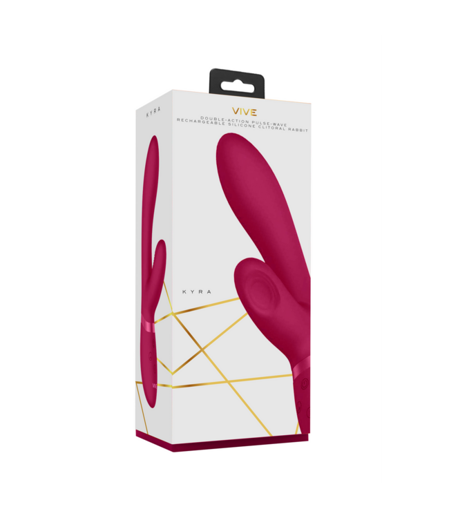 Vive Vive Clitoral Rabbit Vibrator Roze Met 10+10 Vibratiefuncties En Oplaadbaar