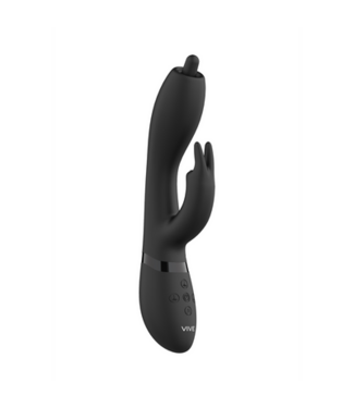 Vive Vive Nilo Pinpoint 360° Roterende G-spot Rabbit Vibrator Zwart