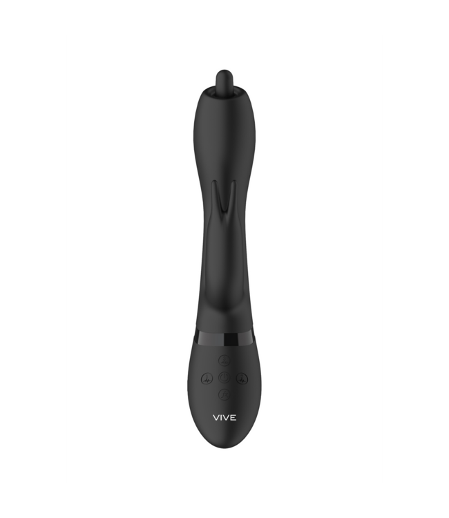 Vive Vive Nilo Pinpoint 360° Roterende G-spot Rabbit Vibrator Zwart