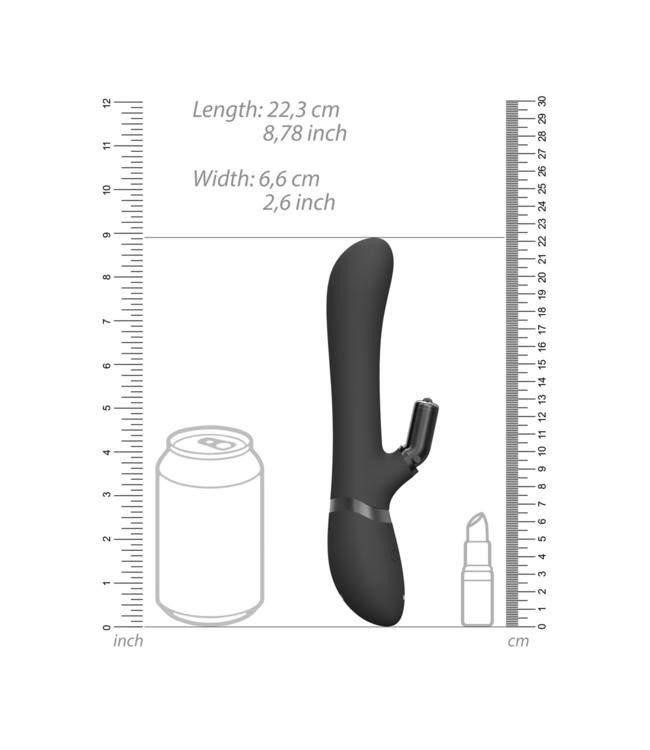 Vive Vive Chou Luxus-Vibrator Schwarz – 4 Klitoris-Aufsätze & 100 Modi für intensives Vergnügen