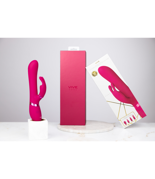 Vive Vive Chou Pink Luxury Vibrator - 3 Motors, 4 Sleeves, Waterproof