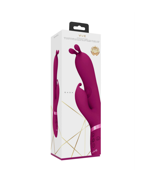 Vive Vive Gada Pink Bunny: 10-Speed G-Spot & Clitoral Vibrator