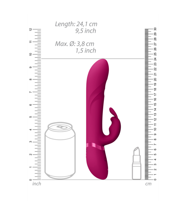 Vive Vive Nari G-Spot Vibrator - 3 Motors, Rotating, Waterproof, Pink