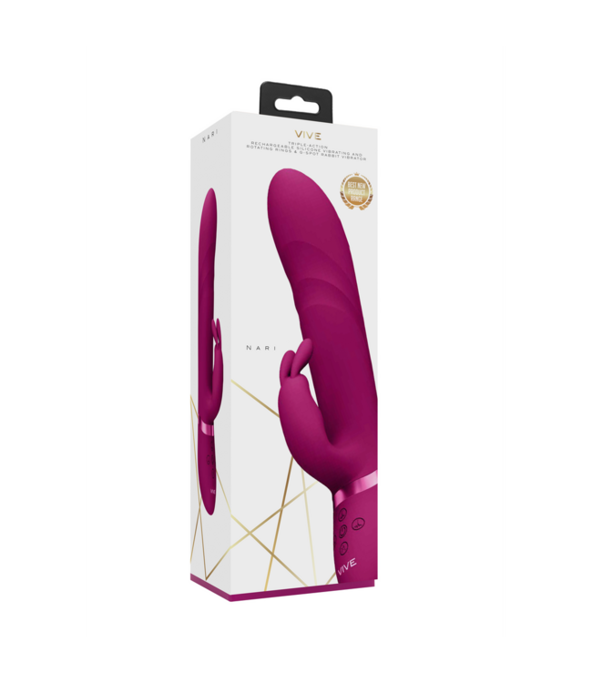 Vive Vive Nari G-Spot Vibrator - 3 Motors, Rotating, Waterproof, Pink