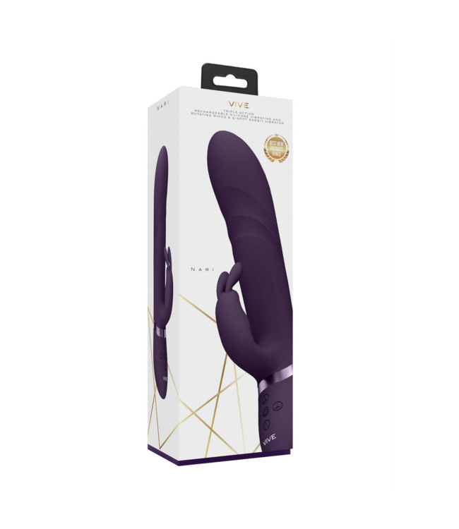 Vive Vive Nari G-Punkt-Vibrator Lila – Intensiver Genuss mit 3 Motoren & 10 Funktionen