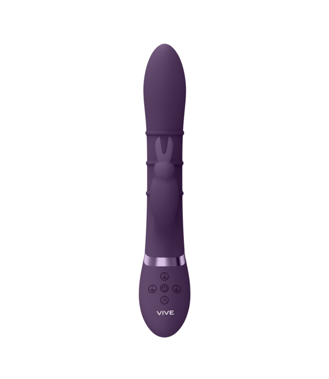 Vive Vive Sora Luxe Vibrator Paars Met 3 Motoren En Stimulerende Beweegbare Ringen