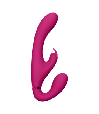 Vive Vive Duo Motor Strapless Strap-On Vibrator Roze Met 100+ Vibratiestanden