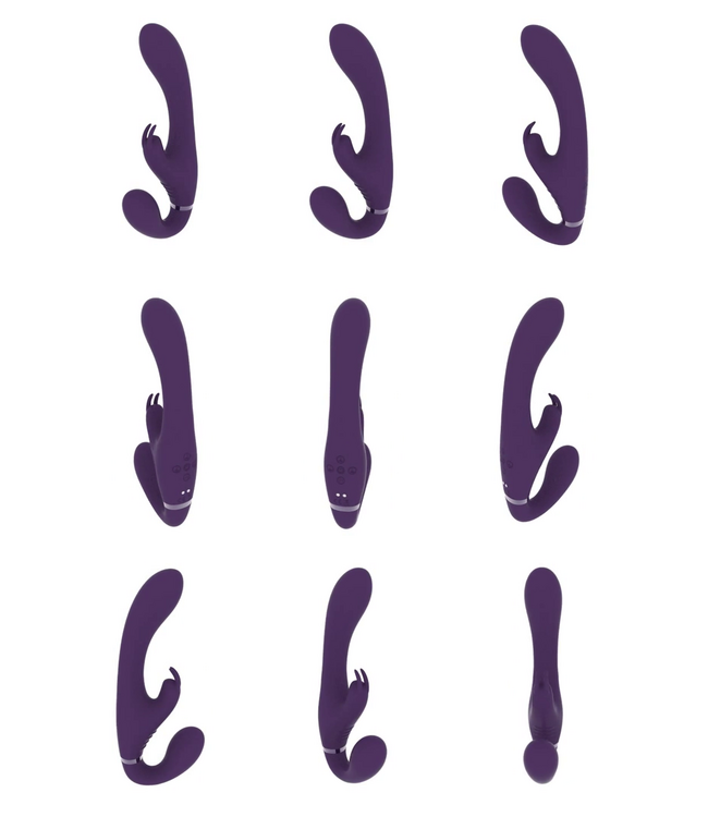 Vive Vive Suki Strapless Strap-on Vibrator Paars Met 3 Motoren En 100 Vibratiestanden