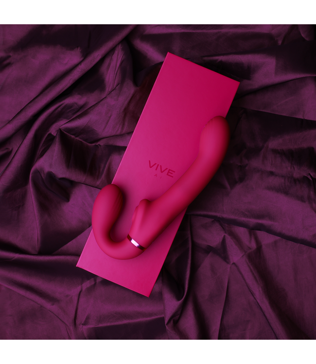 Vive Vive Ai Strapless Strap-On Met Dual Vibratie En Air Wave Technologie Roze