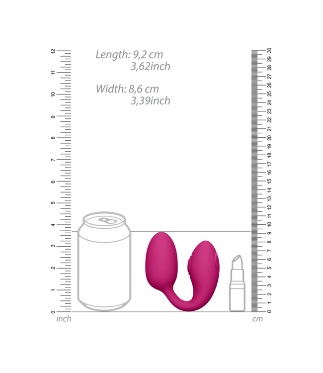 Vive Aika Pink Double Motor Vibrating Love Egg - G-Spot & Clitoral Bliss