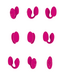 Vive Vive Dubbele Motor Vibrerend LiefdesEitje Met Afstandsbediening Roze