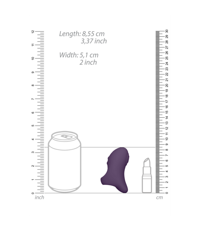 Vive Vive Hana Pulserende Vinger Vibrator 10 Intensiteiten Waterdicht Paars