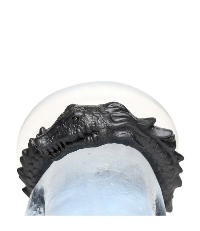Creature Cocks Playful Black Caiman Silicone Penis Ring for Extra Pleasure - 7.6cm