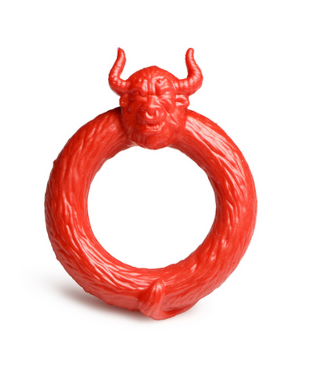 Creature Cocks Siliconen C-Ring 8,9 cm Rood - Comfortabele Elastische Cockring