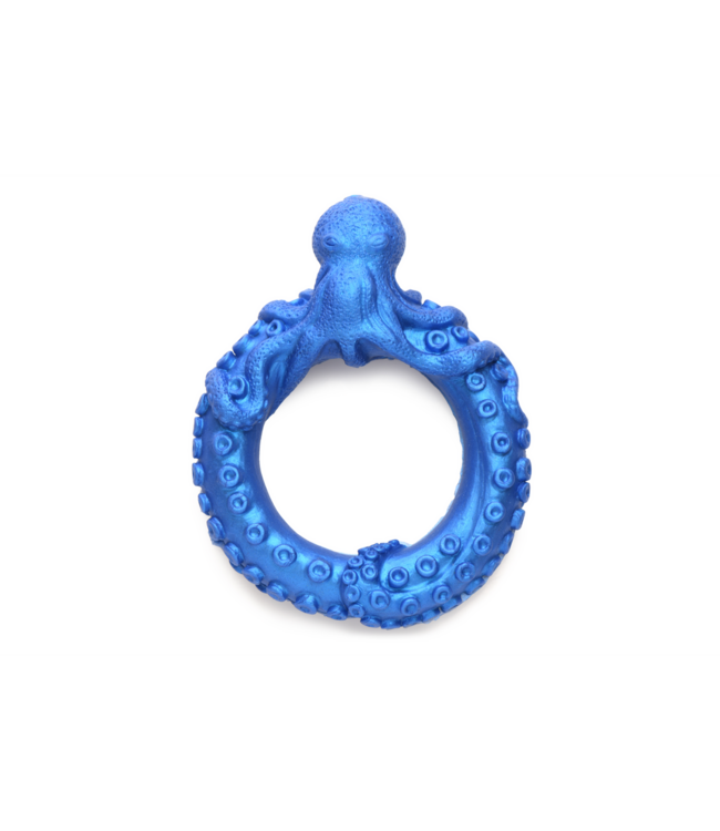 Creature Cocks Poseidon Octo-Ring 6.5 cm - Fun Blue Silicone Penis Ring