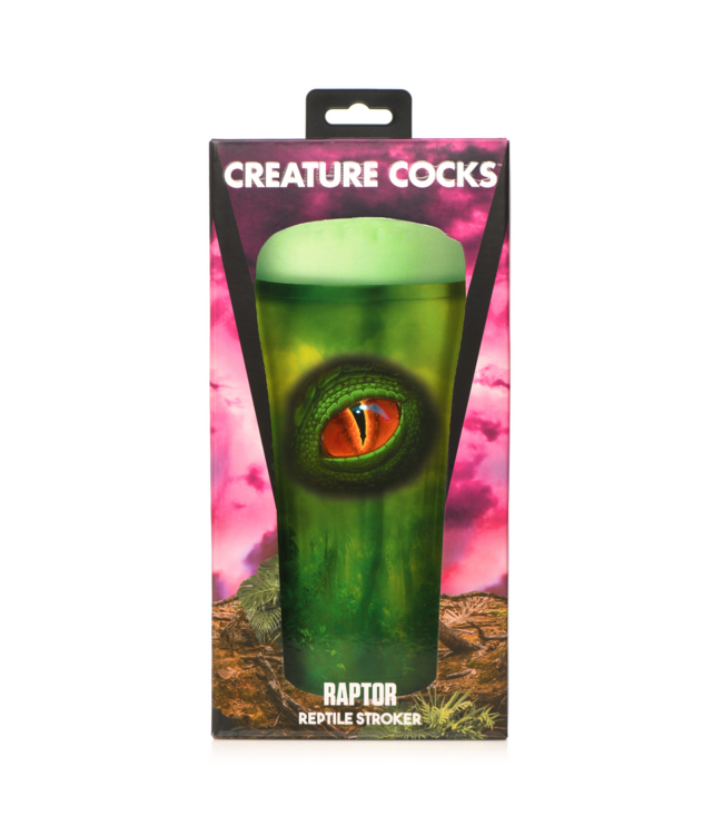 Creature Cocks Intensiver Reptilienhaut-Stroker in Grün – Erlebe deine Fantasien!
