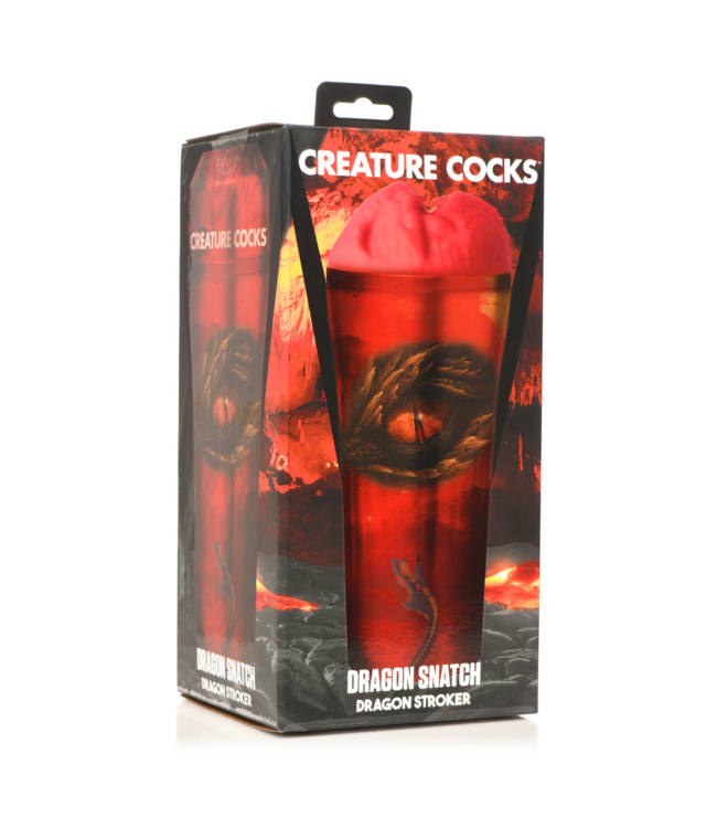 Creature Cocks Rode Draak-Stroker Met Kartelranden En Textuurrijke Interne Ribben | XR Brands