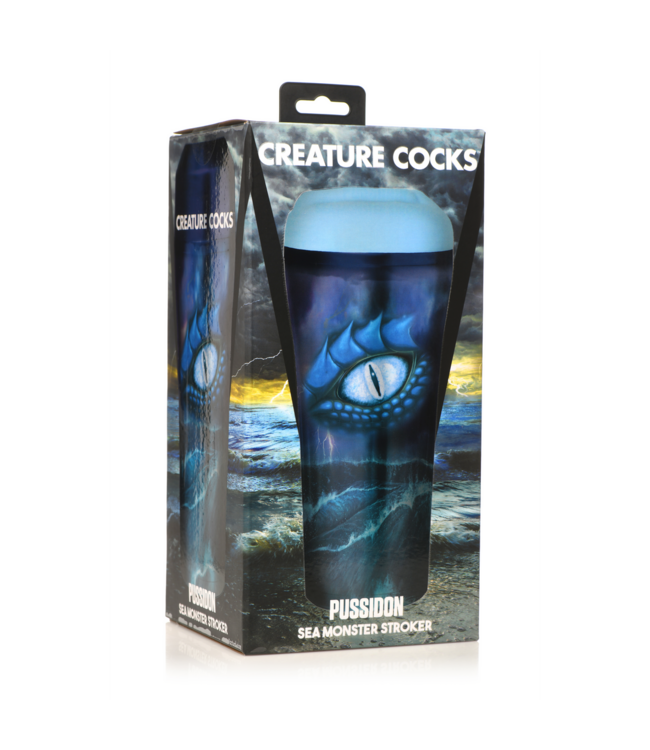 Creature Cocks Pussidon Sea Monster Stroker - Light Blue Ultimate Pleasure Device