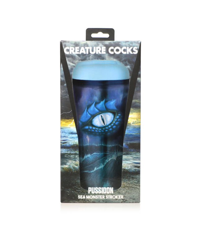 Creature Cocks Pussidon Sea Monster Stroker - Light Blue Ultimate Pleasure Device