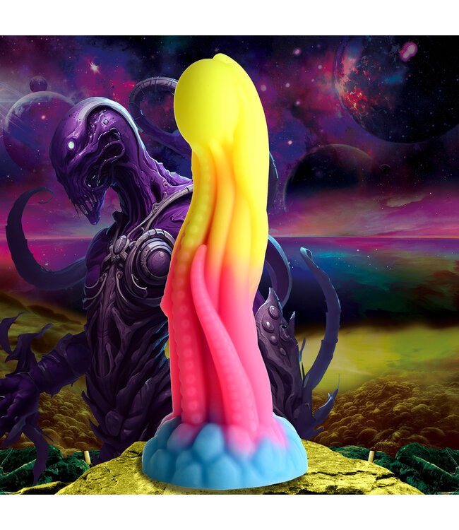 Creature Cocks Tenta Glow Silicone Dildo - Glow-in-the-Dark Fantasy Pleasure Toy
