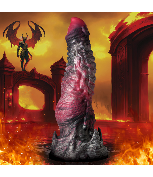Creature Cocks Hades Medium Silicone Dildo - Embrace the Underworld's Desire