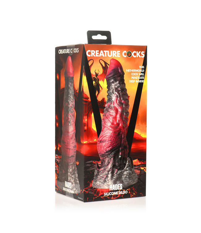 Creature Cocks Hades Medium Silicone Dildo - Embrace the Underworld's Desire