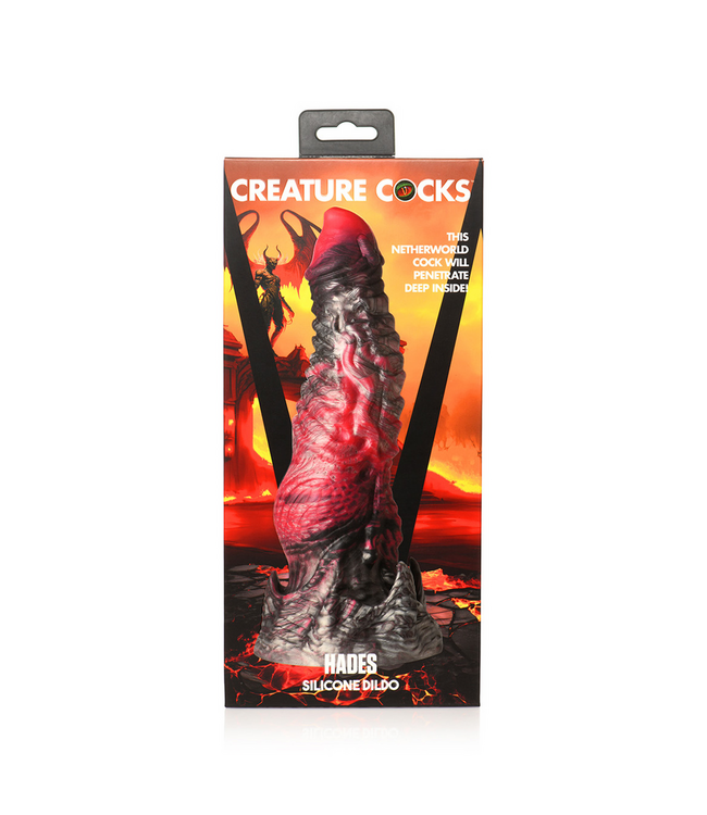 Creature Cocks Hades Siliconen Dildo Medium 20,8 cm Met Zwarte En Rode Details