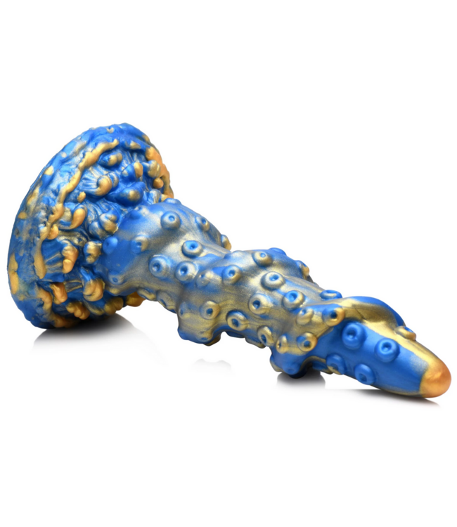 Creature Cocks Kraken Silicone Dildo 21.2 cm - Blue & Gold for Intense Pleasure