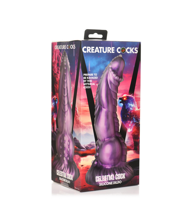 Creature Cocks Siliconen Dildo 22,1 cm Met Parelmoer Afwerking Voor Natuurlijk Gevoel