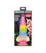 Creature Cocks Regenboog Glow Dildo 20cm Siliconen Spiral Met Lichtgevende Kern