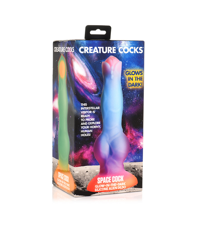 Creature Cocks Alien Glow Silicone Dildo 21,6 cm – Glow In The Dark Fantasiespeeltje
