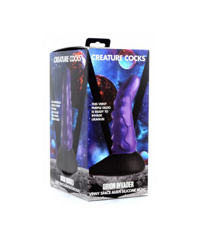 Creature Cocks Orion Invader Dildo 18,4 cm | Violett mit G-Punkt-Stimulation und Saugnapf