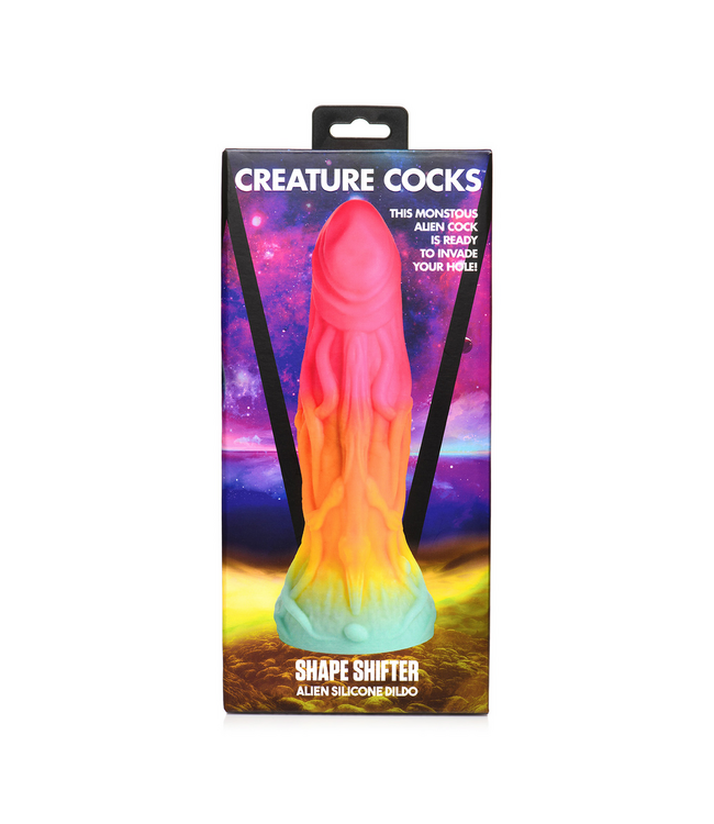 Creature Cocks Colorful Alien Silicone Dildo - Shape Shifter 20.3 cm by XR Brands