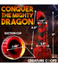 Creature Cocks Rood/Zwarte Demon Draak Dildo Van Siliconen Met Schubben 16,8 cm