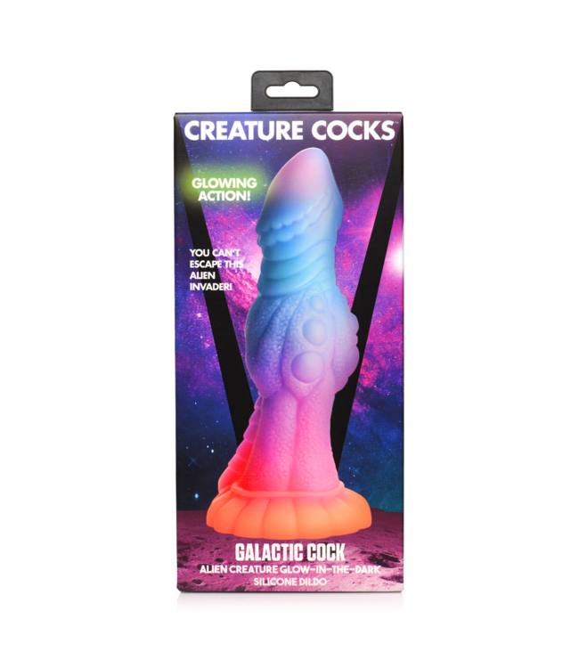 Creature Cocks Galactic Alien Glow-in-the-Dark 23 cm Silicone Dildo