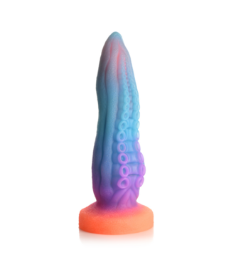 Creature Cocks Siliconen Glow-in-the-Dark Tentakel Dildo Met Zuigers En Verhoornde Richels 25,4 cm