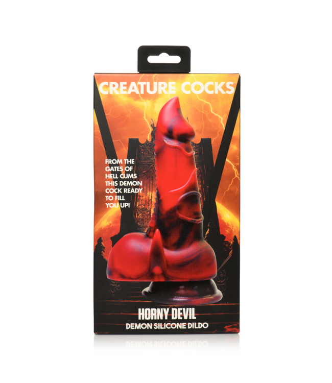 Creature Cocks Horny Devil Demon Red Silicone Dildo – 19 cm Fantasy Pleasure Toy