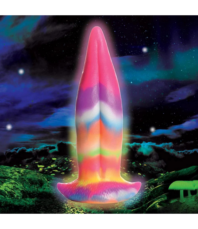 Creature Cocks Glow-in-the-Dark Unicorn Tongue Dildo - 21.3 cm Silicone Bliss