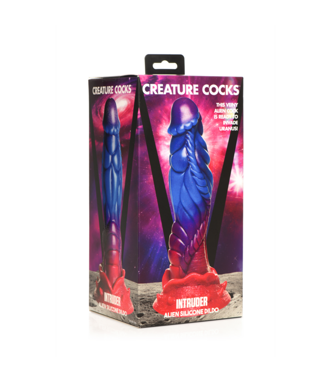 Creature Cocks Cosmic Star Purple Silicone Dildo - 23 cm Unique Fantasy Pleasure