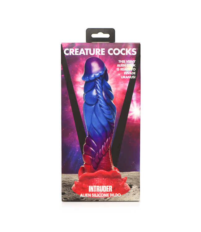 Creature Cocks Cosmic Star Purple Silicone Dildo - 23 cm Unique Fantasy Pleasure