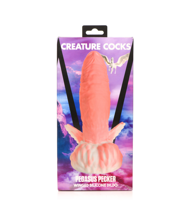 Creature Cocks Pegasus Winged Pink Silicone Dildo - 9.5 cm Adventure Awaits!