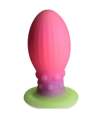 Creature Cocks Alien Glow Ei XL Roze 17,5 cm – Siliconen Lichtgevend Xeno Ei
