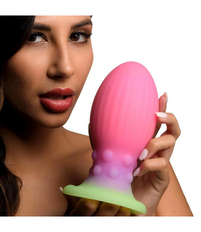 Creature Cocks Luminous Pink Xeno Egg XL - Glow-in-the-Dark Alien Collectible