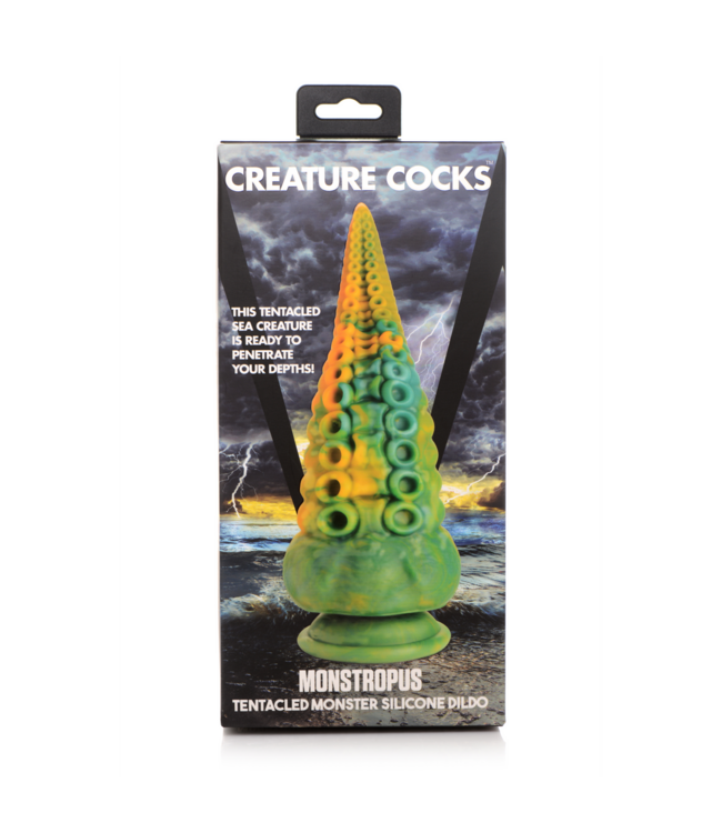Creature Cocks Tentacled Monster Siliconen Dildo Met Dubbele Octopuszuigers 21,6 cm