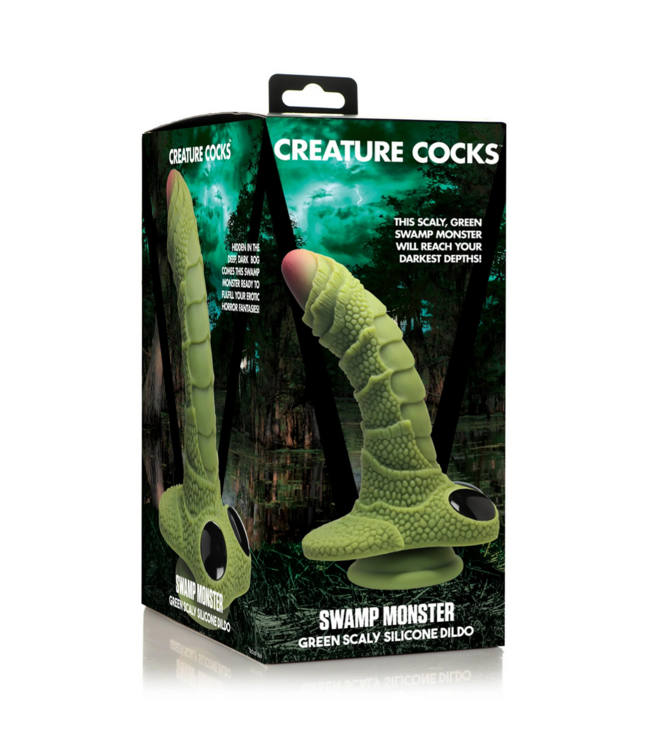 Creature Cocks Swamp Monster Silicone Dildo – 24 cm Textured Adventure for Pleasure