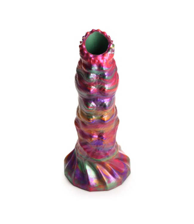 Creature Cocks Vibrant Larva Silicone Dildo with Eggs – Textured Adventure Await!