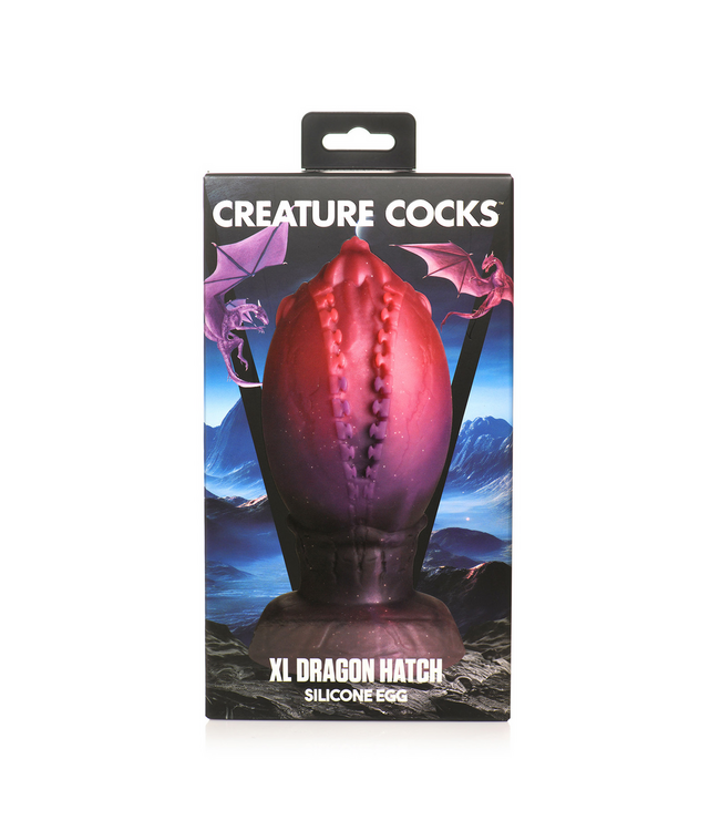 Creature Cocks Dragon Hatch XL Silicone Egg – Unveil Your Adorable Dragon!