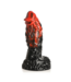 Creature Cocks Vulcan Silicone Dildo 22.3 cm - Black/Red | Intense Fire Sensation